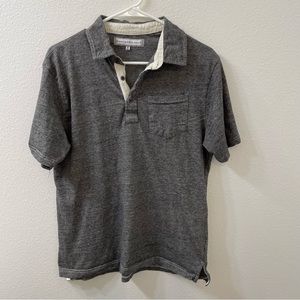 Pd&c polo shirt gray medium